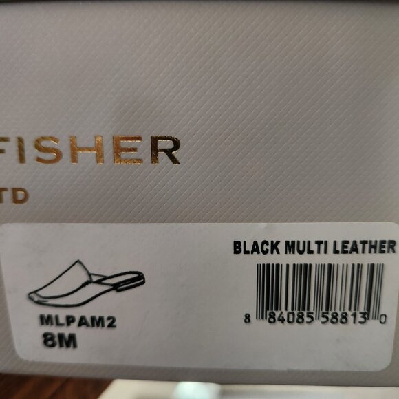 Marc Fisher "Pam" Black Multi Block heeled Mules. NIB. Size 8 - Picture 3 of 11